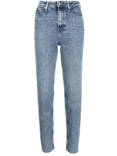 Shop Tommy Hilfiger Gramercy High-rise Tapered Jeans In Blue