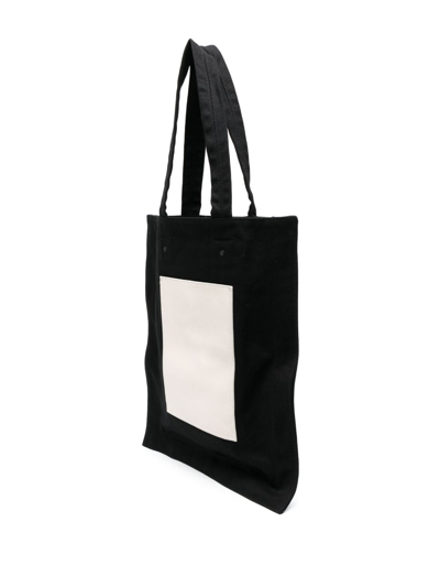Shop Y-3 Lux Logo-print Tote Bag In Black
