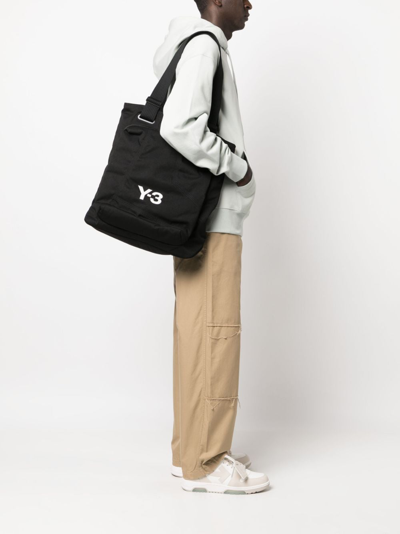 Shop Y-3 Cl Logo-print Tote Bag In Black