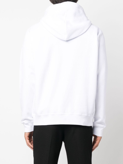 Dsquared2 Logo-print Cotton Hoodie In White