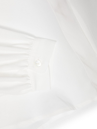 Simonetta Peter Pan-collar Button-up Shirt In White