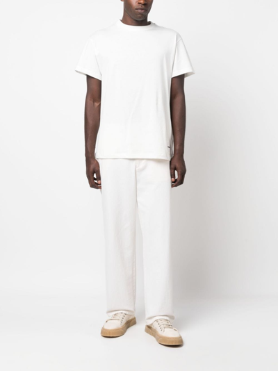 Shop Jil Sander Logo-patch Organic-cotton T-shirt (pack Of Three) In White