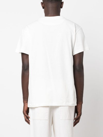 Shop Jil Sander Logo-patch Organic-cotton T-shirt (pack Of Three) In White