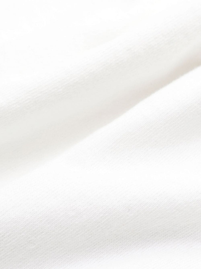Sporty And Rich Vendome Cropped Cotton Sweatshirt In White