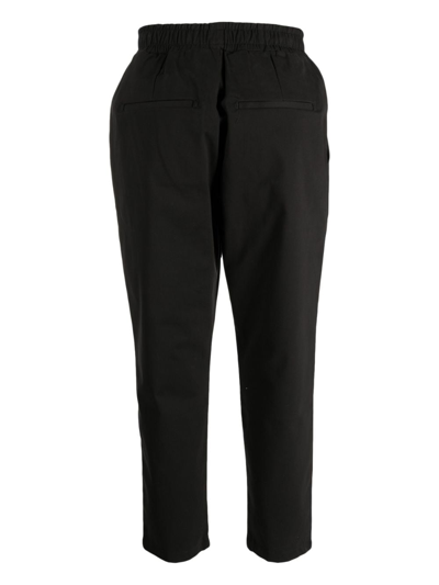 Shop Family First Cropped Tapered Trousers In Black