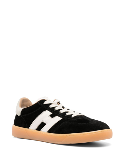 Shop Hogan Cool Low-top Suede Sneakers In Black