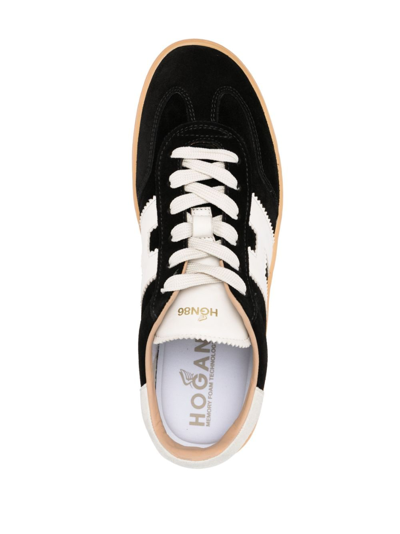 Shop Hogan Cool Low-top Suede Sneakers In Black