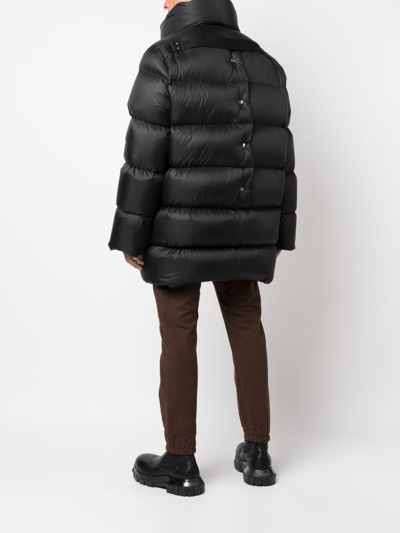 Rick Owens High-neck Puffer Coat In Black