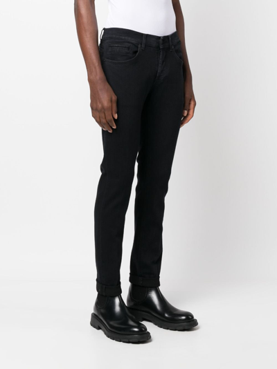Dondup Slim-cut Cotton Jeans In Black