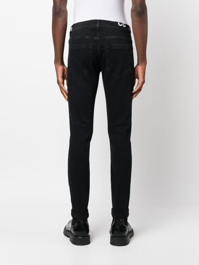 Dondup Slim-cut Cotton Jeans In Black