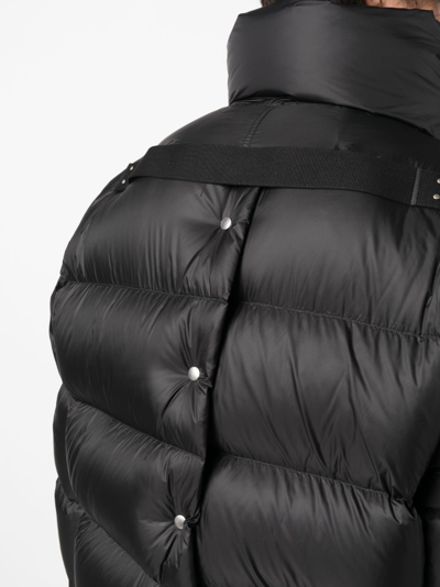 Shop Rick Owens High-neck Puffer Coat In Black