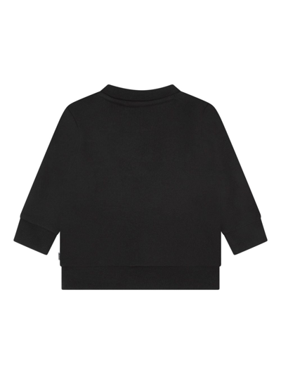 Shop Bosswear Logo-print Cotton Sweatshirt In Black