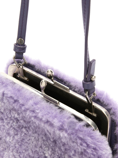 Shop Jil Sander Small Goji Shoulder Bag In Purple