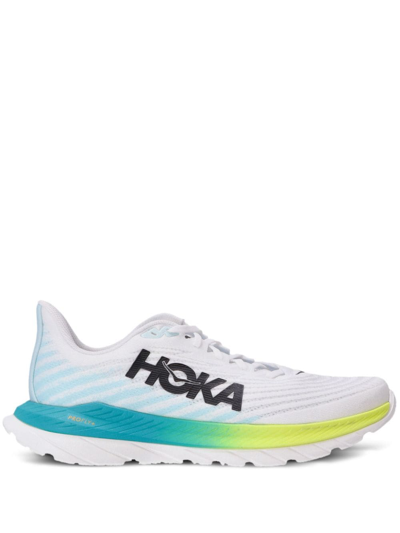 Shop Hoka One One Mach 5 Low-top Sneakers In White
