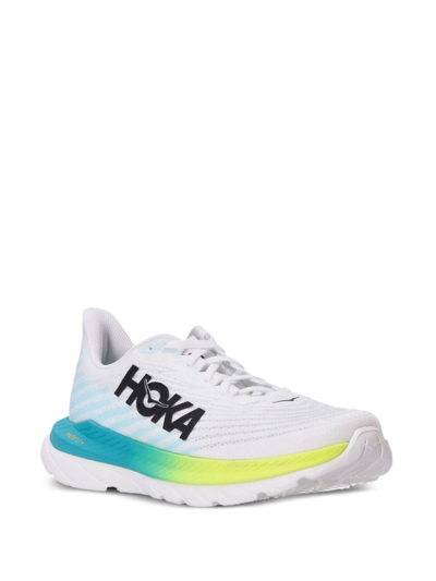 Shop Hoka One One Mach 5 Low-top Sneakers In White