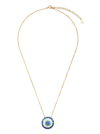 Shop Hzmer Jewelry Crystal-embellished Delicate Necklace In Gold