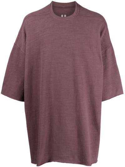 Shop Rick Owens Half-length Sleeved T-shirt In Red