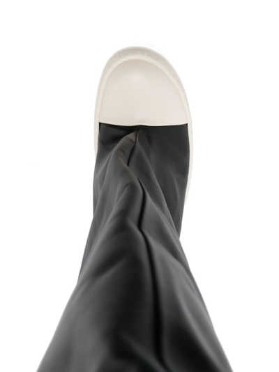 Rick Owens Sneaker-boots Mit Hohem Schaft In Black