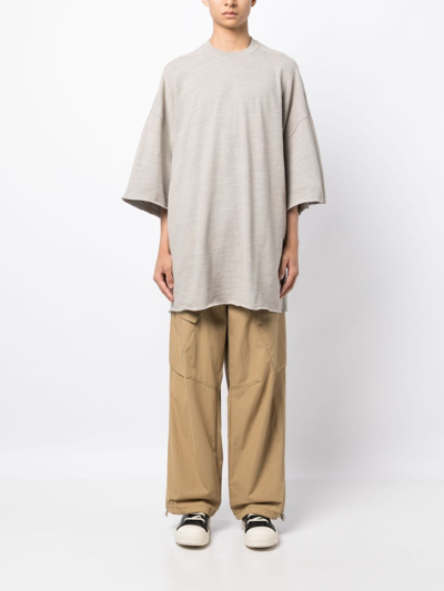 Rick Owens Half-length Sleeved T-shirt In Brown