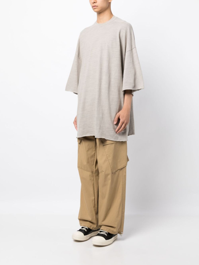Rick Owens Half-length Sleeved T-shirt In Brown