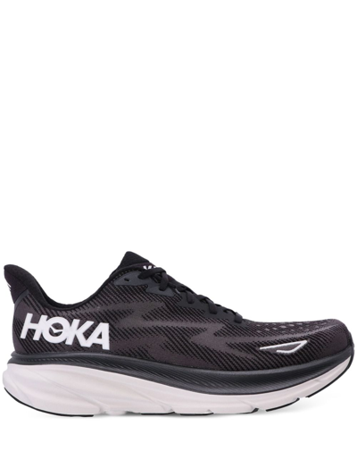 Shop Hoka One One Clifton 9 Low-top Sneakers In Black