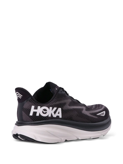 Shop Hoka One One Clifton 9 Low-top Sneakers In Black