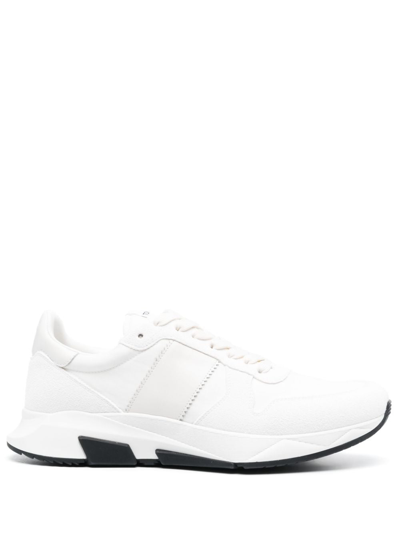Shop Tom Ford Jagga Runner Low-top Sneakers In White