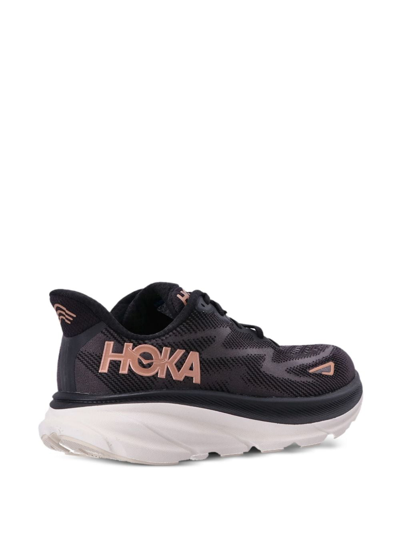 Shop Hoka One One Clifton 9 Low-top Sneakers In Schwarz
