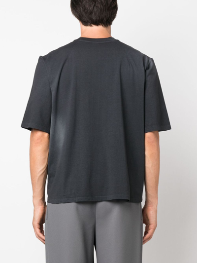 Shop Entire Studios Short-sleeved Cotton T-shirt In Schwarz