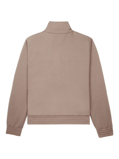 Sporty And Rich Runner Zip-up Track Jacket In Braun