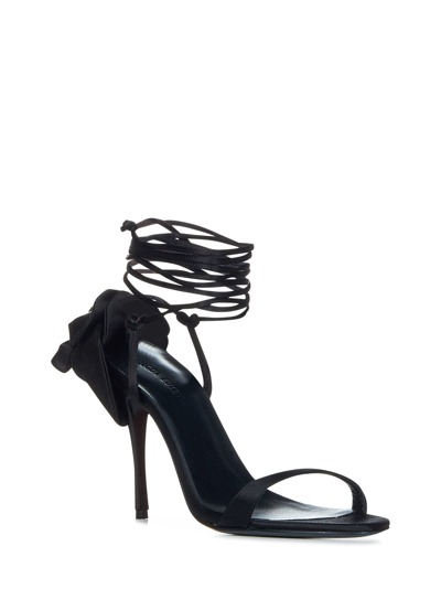 Shop Magda Butrym Sandals In Black