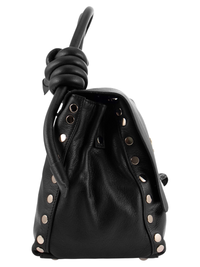 Shop Zanellato Postina Knot - Handbag S In Black