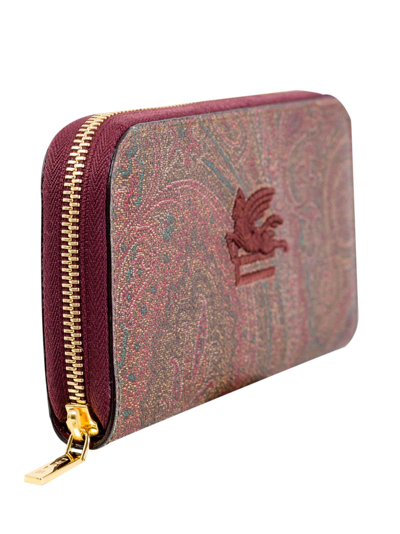 Etro Pegaso Paisley Wallet In Paisley