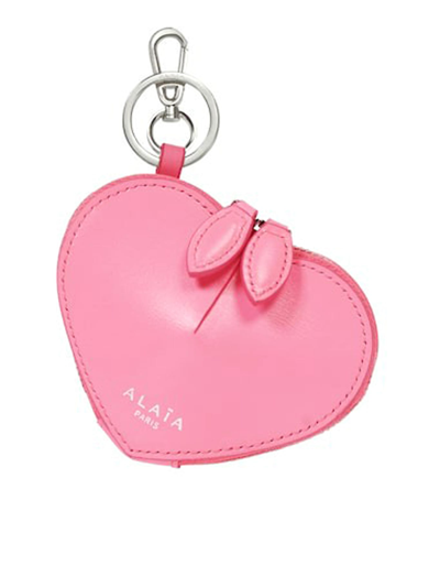 Shop Alaïa Le Coeur Mini Wallet In Rose Dragee