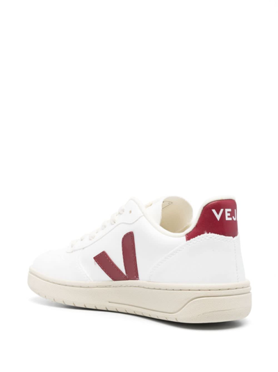 Shop Veja V-10 Sneakers In White Marsala