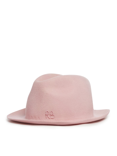 Shop Ruslan Baginskiy Fedora Hat In Pink