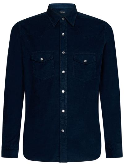 Shop Tom Ford Shirt In Blue