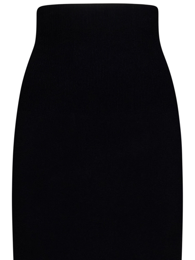 Shop Victoria Beckham Vb Body Fitted Midi Skirt In Black