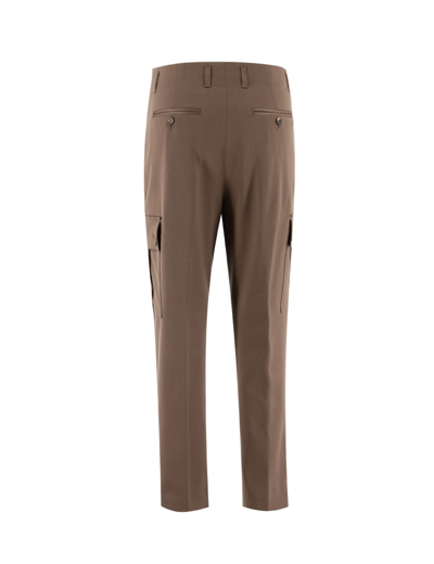 Shop Kiton Trousers In Brown