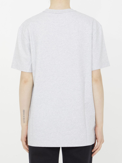 Shop Alexander Wang Jersey T-shirt With Logo In Grey