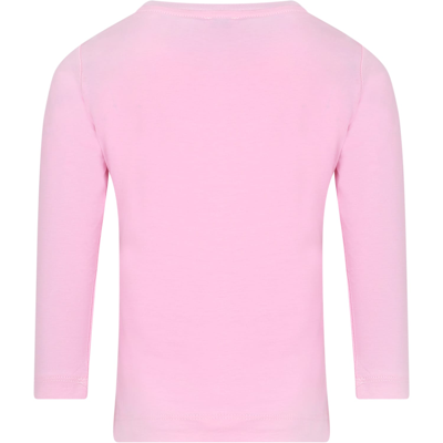 Shop Chiara Ferragni Pink T-shirt For Girl With Eyestar