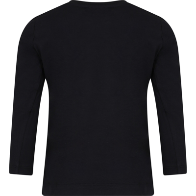 Shop Chiara Ferragni Black T-shirt For Girl With Eyestar