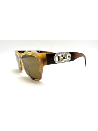 Shop Fendi Fe40081i Sunglasses In E