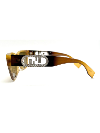 Shop Fendi Fe40081i Sunglasses In E