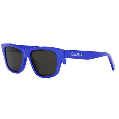 Shop Celine Sunglasses In Blu/grigio
