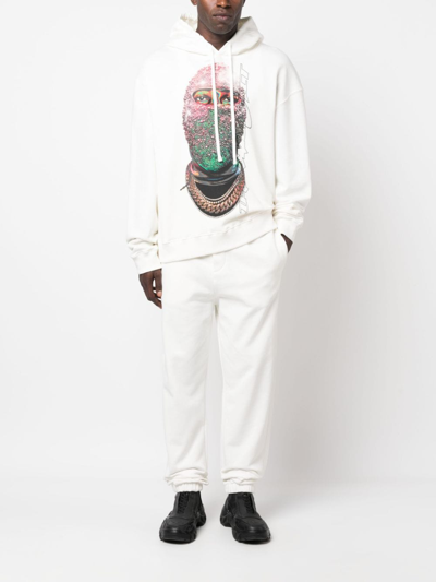 Shop Oamc Logo-patch Jersey Track Pant In White