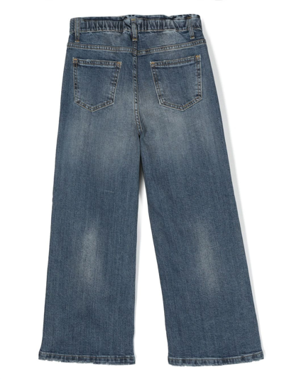 Golden Goose Girl's Journey Medium Stone Wash Stretch Jeans In Blue