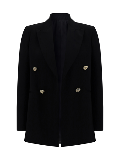 Shop Lanvin Tailored Blazer Jacket In Black