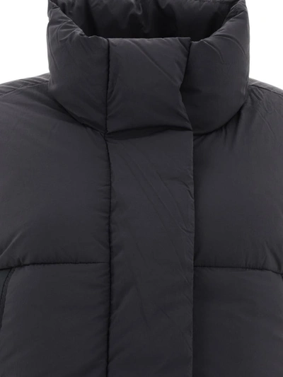 Shop Canada Goose "junction Cropped" Down Jacket In Black