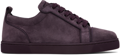 Shop Christian Louboutin Purple Louis Junior Sneakers In L294 Alcazar